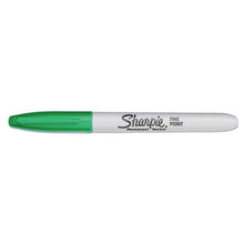 Load image into Gallery viewer, Sharpie® wholesale. SHARPIE Fine Tip Permanent Marker, Green, Dozen. HSD Wholesale: Janitorial Supplies, Breakroom Supplies, Office Supplies.