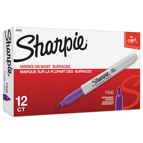 Sharpie® wholesale. SHARPIE Fine Tip Permanent Marker, Purple, Dozen. HSD Wholesale: Janitorial Supplies, Breakroom Supplies, Office Supplies.
