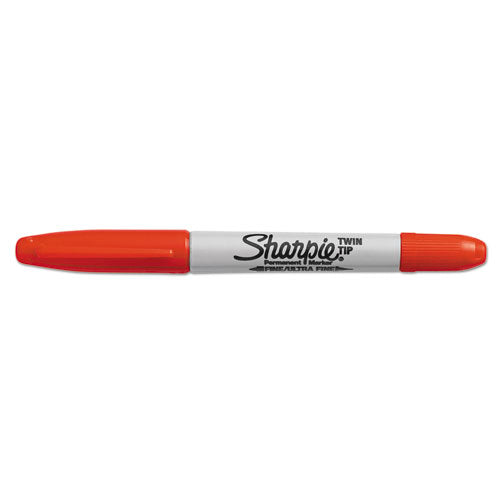 Sharpie® wholesale. SHARPIE Twin-tip Permanent Marker, Fine-extra-fine Bullet Tip, Red, Dozen. HSD Wholesale: Janitorial Supplies, Breakroom Supplies, Office Supplies.