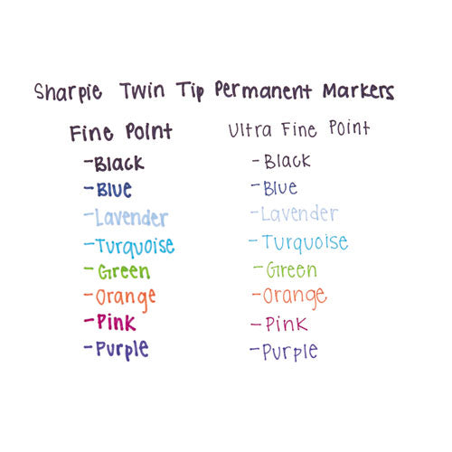 Sharpie® wholesale. SHARPIE Twin-tip Permanent Marker, Fine-extra-fine Bullet Tip, Red, Dozen. HSD Wholesale: Janitorial Supplies, Breakroom Supplies, Office Supplies.