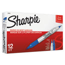 Sharpie® wholesale. SHARPIE Twin-tip Permanent Marker, Fine-extra-fine Bullet Tip, Blue, Dozen. HSD Wholesale: Janitorial Supplies, Breakroom Supplies, Office Supplies.