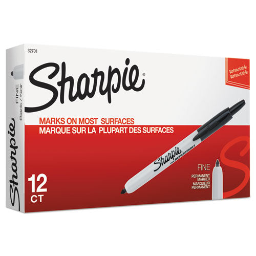 Sharpie® wholesale. SHARPIE Retractable Permanent Marker, Fine Bullet Tip, Black. HSD Wholesale: Janitorial Supplies, Breakroom Supplies, Office Supplies.