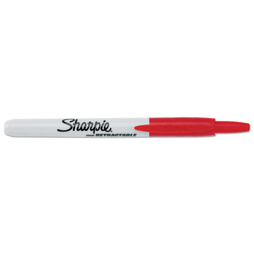 Sharpie® wholesale. SHARPIE Retractable Permanent Marker, Fine Bullet Tip, Red. HSD Wholesale: Janitorial Supplies, Breakroom Supplies, Office Supplies.