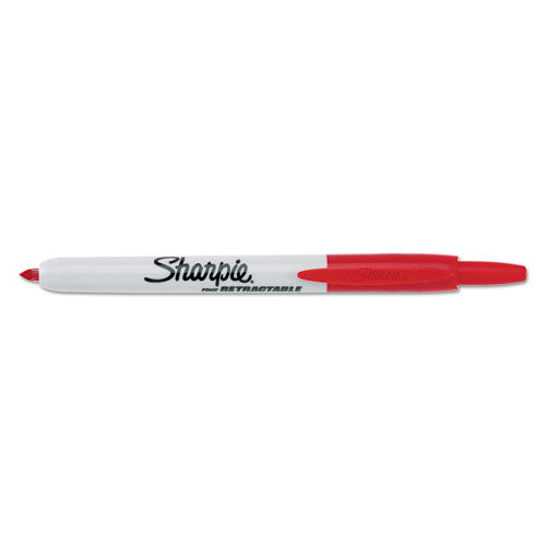 Sharpie® wholesale. SHARPIE Retractable Permanent Marker, Fine Bullet Tip, Red. HSD Wholesale: Janitorial Supplies, Breakroom Supplies, Office Supplies.