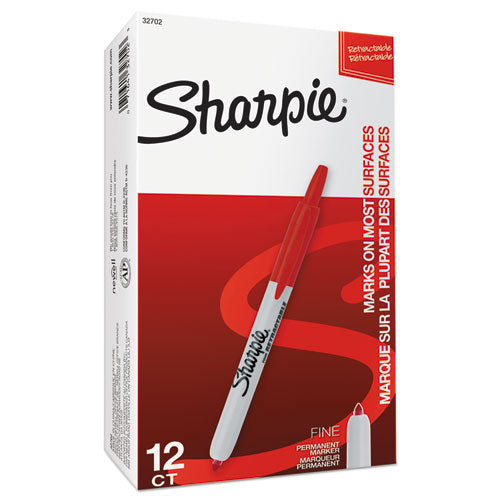 Sharpie® wholesale. SHARPIE Retractable Permanent Marker, Fine Bullet Tip, Red. HSD Wholesale: Janitorial Supplies, Breakroom Supplies, Office Supplies.