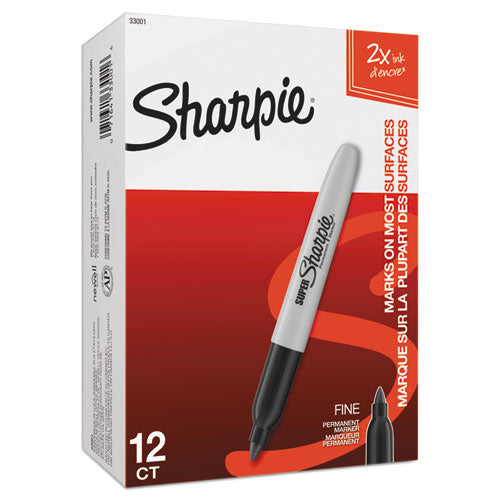 Sharpie® wholesale. SHARPIE Super Permanent Marker, Fine Bullet Tip, Black, Dozen. HSD Wholesale: Janitorial Supplies, Breakroom Supplies, Office Supplies.