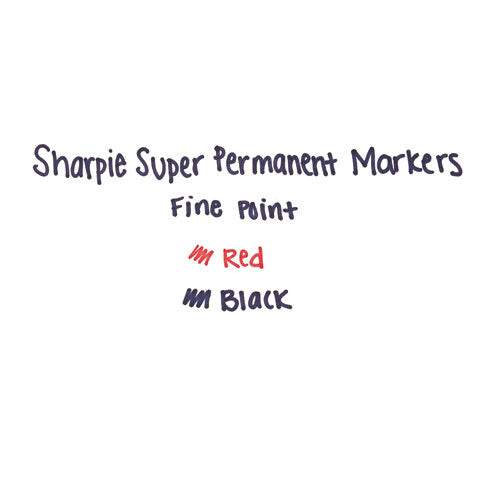 Sharpie® wholesale. SHARPIE Super Permanent Marker, Fine Bullet Tip, Red, Dozen. HSD Wholesale: Janitorial Supplies, Breakroom Supplies, Office Supplies.