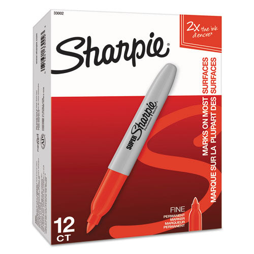 Sharpie® wholesale. SHARPIE Super Permanent Marker, Fine Bullet Tip, Red, Dozen. HSD Wholesale: Janitorial Supplies, Breakroom Supplies, Office Supplies.