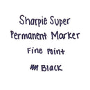 Sharpie® wholesale. SHARPIE Super Permanent Marker, Fine Bullet Tip, Black, 6-pack. HSD Wholesale: Janitorial Supplies, Breakroom Supplies, Office Supplies.