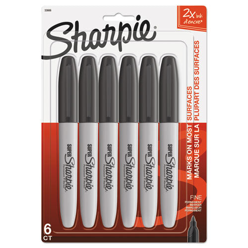 Sharpie® wholesale. SHARPIE Super Permanent Marker, Fine Bullet Tip, Black, 6-pack. HSD Wholesale: Janitorial Supplies, Breakroom Supplies, Office Supplies.