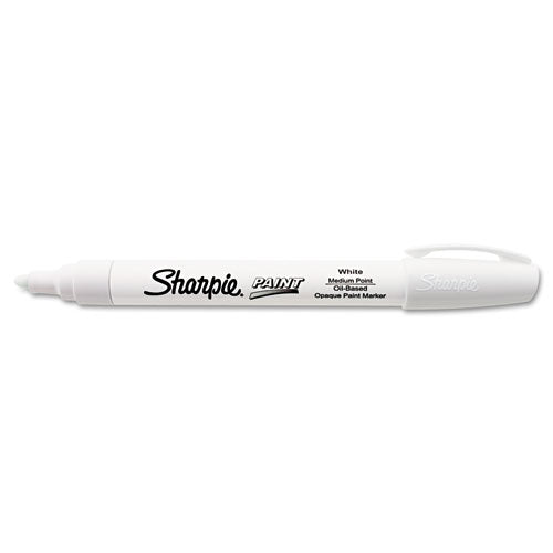 Sharpie® wholesale. SHARPIE Permanent Paint Marker, Medium Bullet Tip, White. HSD Wholesale: Janitorial Supplies, Breakroom Supplies, Office Supplies.