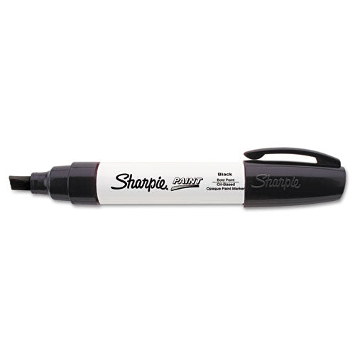 Sharpie® wholesale. SHARPIE Permanent Paint Marker, Extra-broad Chisel Tip, Black. HSD Wholesale: Janitorial Supplies, Breakroom Supplies, Office Supplies.