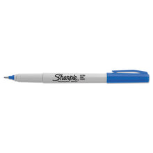 Load image into Gallery viewer, Sharpie® wholesale. SHARPIE Ultra Fine Tip Permanent Marker, Extra-fine Needle Tip, Blue, Dozen. HSD Wholesale: Janitorial Supplies, Breakroom Supplies, Office Supplies.