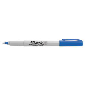 Sharpie® wholesale. SHARPIE Ultra Fine Tip Permanent Marker, Extra-fine Needle Tip, Blue, Dozen. HSD Wholesale: Janitorial Supplies, Breakroom Supplies, Office Supplies.