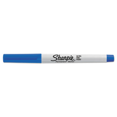 Sharpie® wholesale. SHARPIE Ultra Fine Tip Permanent Marker, Extra-fine Needle Tip, Blue, Dozen. HSD Wholesale: Janitorial Supplies, Breakroom Supplies, Office Supplies.