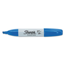 Load image into Gallery viewer, Sharpie® wholesale. SHARPIE Chisel Tip Permanent Marker, Medium, Blue, Dozen. HSD Wholesale: Janitorial Supplies, Breakroom Supplies, Office Supplies.