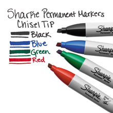 Load image into Gallery viewer, Sharpie® wholesale. SHARPIE Chisel Tip Permanent Marker, Medium, Blue, Dozen. HSD Wholesale: Janitorial Supplies, Breakroom Supplies, Office Supplies.