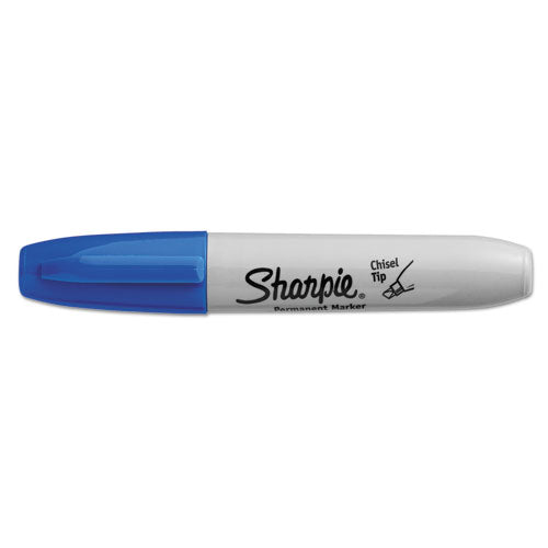 Sharpie® wholesale. SHARPIE Chisel Tip Permanent Marker, Medium, Blue, Dozen. HSD Wholesale: Janitorial Supplies, Breakroom Supplies, Office Supplies.