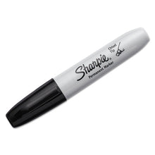 Load image into Gallery viewer, Sharpie® wholesale. SHARPIE Chisel Tip Permanent Marker, Medium, Black, 4-pack. HSD Wholesale: Janitorial Supplies, Breakroom Supplies, Office Supplies.