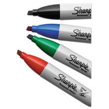 Load image into Gallery viewer, Sharpie® wholesale. SHARPIE Chisel Tip Permanent Marker, Medium, Black, 4-pack. HSD Wholesale: Janitorial Supplies, Breakroom Supplies, Office Supplies.