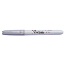 Load image into Gallery viewer, Sharpie® wholesale. SHARPIE Metallic Fine Point Permanent Markers, Bullet Tip, Silver, Dozen. HSD Wholesale: Janitorial Supplies, Breakroom Supplies, Office Supplies.