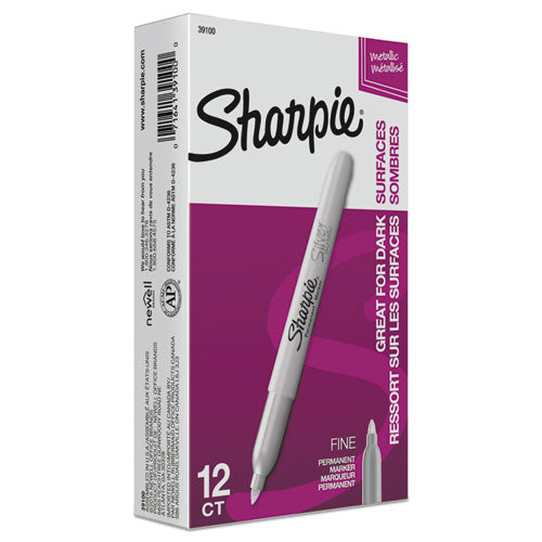 Sharpie® wholesale. SHARPIE Metallic Fine Point Permanent Markers, Bullet Tip, Silver, Dozen. HSD Wholesale: Janitorial Supplies, Breakroom Supplies, Office Supplies.