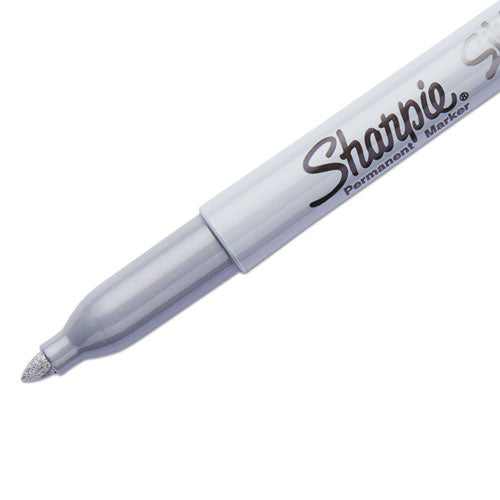 Sharpie® wholesale. SHARPIE Metallic Fine Point Permanent Markers, Bullet Tip, Silver, 4-pack. HSD Wholesale: Janitorial Supplies, Breakroom Supplies, Office Supplies.