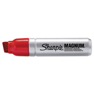 Sharpie® wholesale. SHARPIE Magnum Permanent Marker, Broad Chisel Tip, Red. HSD Wholesale: Janitorial Supplies, Breakroom Supplies, Office Supplies.