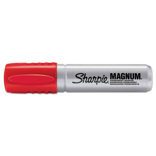 Sharpie® wholesale. SHARPIE Magnum Permanent Marker, Broad Chisel Tip, Red. HSD Wholesale: Janitorial Supplies, Breakroom Supplies, Office Supplies.