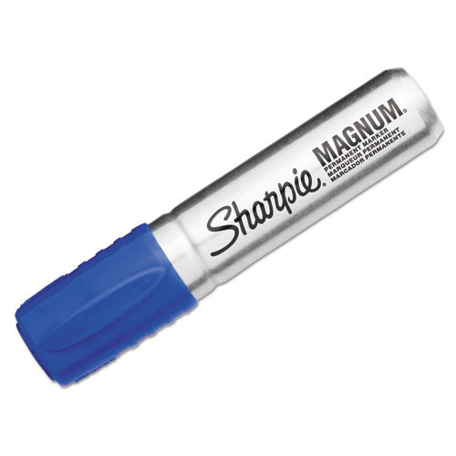 Sharpie® wholesale. SHARPIE Magnum Permanent Marker, Broad Chisel Tip, Blue. HSD Wholesale: Janitorial Supplies, Breakroom Supplies, Office Supplies.