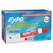 Load image into Gallery viewer, EXPO® wholesale. Low-odor Dry-erase Marker, Broad Chisel Tip, Red, Dozen. HSD Wholesale: Janitorial Supplies, Breakroom Supplies, Office Supplies.