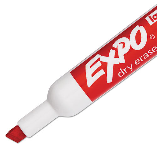 EXPO® wholesale. Low-odor Dry-erase Marker, Broad Chisel Tip, Red, Dozen. HSD Wholesale: Janitorial Supplies, Breakroom Supplies, Office Supplies.