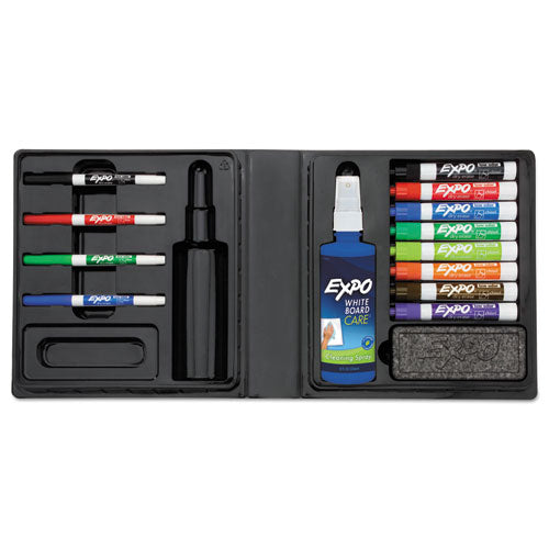 EXPO® wholesale. Low-odor Dry Erase Marker, Eraser And Cleaner Kit, Assorted Tips, Assorted Colors, 12-set. HSD Wholesale: Janitorial Supplies, Breakroom Supplies, Office Supplies.