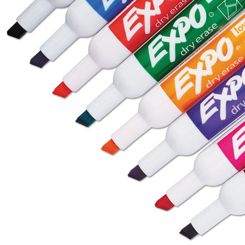 EXPO® wholesale. Low-odor Dry-erase Marker, Broad Chisel Tip, Assorted Colors, 8-set. HSD Wholesale: Janitorial Supplies, Breakroom Supplies, Office Supplies.
