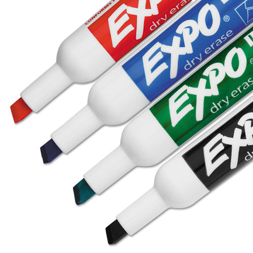 EXPO® wholesale. Low-odor Dry Erase Marker Starter Set, Broad Chisel Tip, Assorted Colors, 4-set. HSD Wholesale: Janitorial Supplies, Breakroom Supplies, Office Supplies.