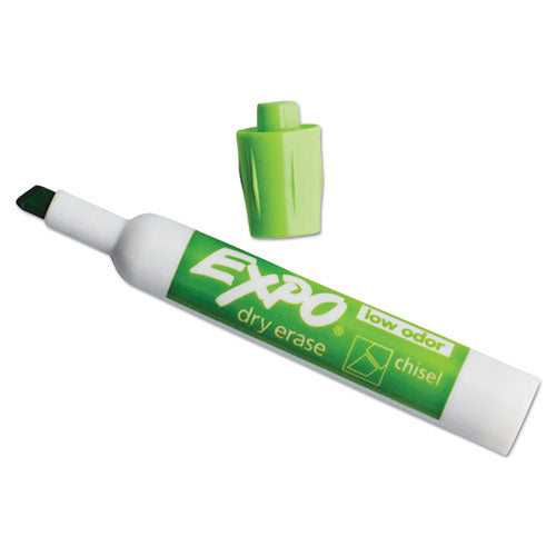 EXPO® wholesale. Low-odor Dry-erase Marker, Broad Chisel Tip, Assorted Colors, 4-set. HSD Wholesale: Janitorial Supplies, Breakroom Supplies, Office Supplies.
