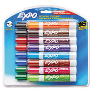 EXPO® wholesale. Low-odor Dry-erase Marker, Broad Chisel Tip, Assorted Colors, 16-set. HSD Wholesale: Janitorial Supplies, Breakroom Supplies, Office Supplies.