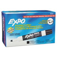 Load image into Gallery viewer, EXPO® wholesale. Low-odor Dry-erase Marker, Medium Bullet Tip, Black, Dozen. HSD Wholesale: Janitorial Supplies, Breakroom Supplies, Office Supplies.