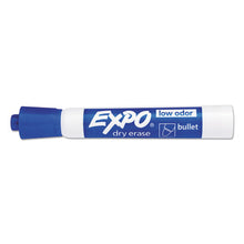 Load image into Gallery viewer, EXPO® wholesale. Low-odor Dry-erase Marker, Medium Bullet Tip, Blue, Dozen. HSD Wholesale: Janitorial Supplies, Breakroom Supplies, Office Supplies.