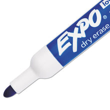 Load image into Gallery viewer, EXPO® wholesale. Low-odor Dry-erase Marker, Medium Bullet Tip, Blue, Dozen. HSD Wholesale: Janitorial Supplies, Breakroom Supplies, Office Supplies.