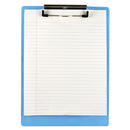 Saunders wholesale. Plastic Clipboard, 1-2" Capacity, 8 1-2 X 12 Sheets, Ice Blue. HSD Wholesale: Janitorial Supplies, Breakroom Supplies, Office Supplies.