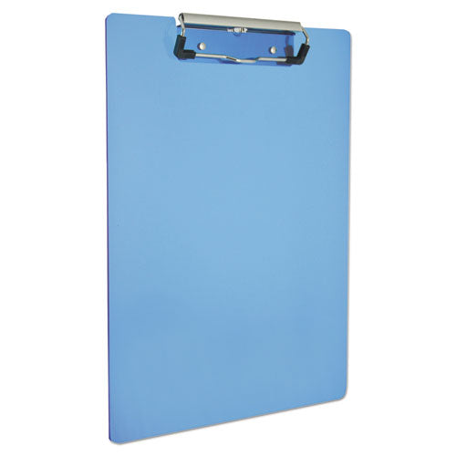 Saunders wholesale. Plastic Clipboard, 1-2" Capacity, 8 1-2 X 12 Sheets, Ice Blue. HSD Wholesale: Janitorial Supplies, Breakroom Supplies, Office Supplies.