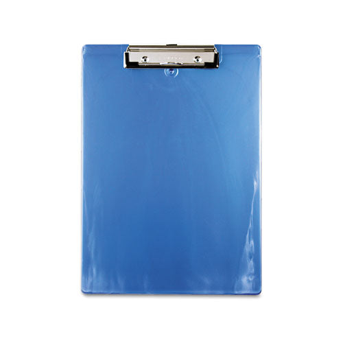 Saunders wholesale. Plastic Clipboard, 1-2" Capacity, 8 1-2 X 12 Sheets, Ice Blue. HSD Wholesale: Janitorial Supplies, Breakroom Supplies, Office Supplies.