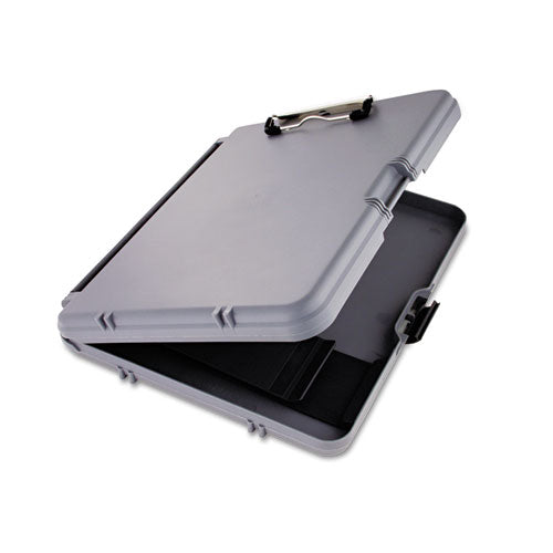 Saunders wholesale. Workmate Storage Clipboard, 1-2" Capacity, Holds 8 1-2w X 12h, Charcoal-gray. HSD Wholesale: Janitorial Supplies, Breakroom Supplies, Office Supplies.