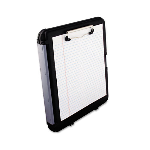 Saunders wholesale. Workmate Ii Storage Clipboard, 1-2" Capacity, Holds 8-1-2w X 12h, Black-charcoal. HSD Wholesale: Janitorial Supplies, Breakroom Supplies, Office Supplies.