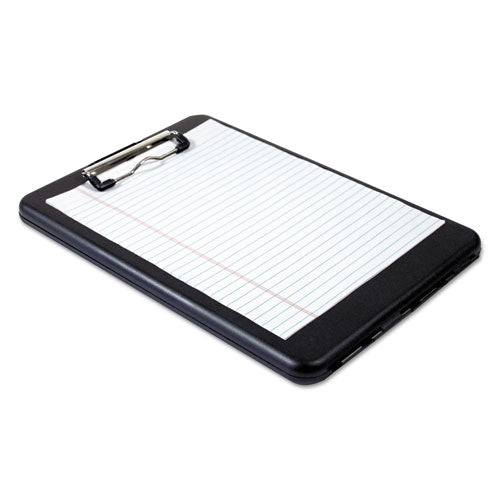 Saunders wholesale. Slimmate Storage Clipboard, 1-2" Clip Capacity, Holds 8 1-2 X 11 Sheets, Black. HSD Wholesale: Janitorial Supplies, Breakroom Supplies, Office Supplies.