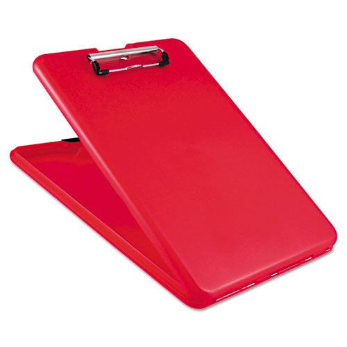 Saunders wholesale. Slimmate Storage Clipboard, 1-2" Clip Capacity, Holds 8 1-2 X 11 Sheets, Red. HSD Wholesale: Janitorial Supplies, Breakroom Supplies, Office Supplies.