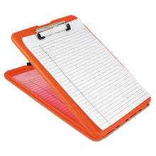 Load image into Gallery viewer, Saunders wholesale. Slimmate Storage Clipboard, 1-2&quot; Clip Capacity, 8 1-2 X 11 Sheets, Hi-vis Orange. HSD Wholesale: Janitorial Supplies, Breakroom Supplies, Office Supplies.