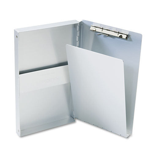 Saunders wholesale. Snapak Aluminum Side-open Forms Folder, 3-8" Clip Cap, 5.66 X 9.5 Sheets, Silver. HSD Wholesale: Janitorial Supplies, Breakroom Supplies, Office Supplies.