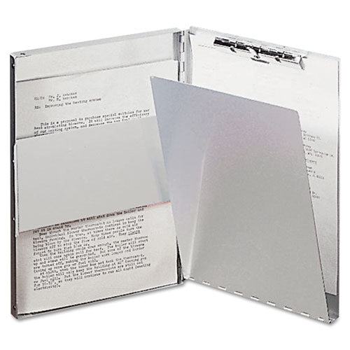 Saunders wholesale. Snapak Aluminum Side-open Forms Folder, 1-2" Clip Cap, 8 1-2 X 14 Sheets, Silver. HSD Wholesale: Janitorial Supplies, Breakroom Supplies, Office Supplies.